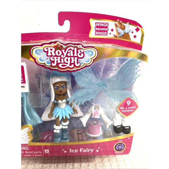 Royale High Ice Fairy 3" Mini Doll & Accessories Blue 9 Mix Match Fashions - Picture 2 of 10